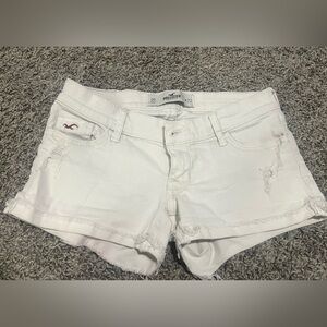 White Hollister Jean shorts